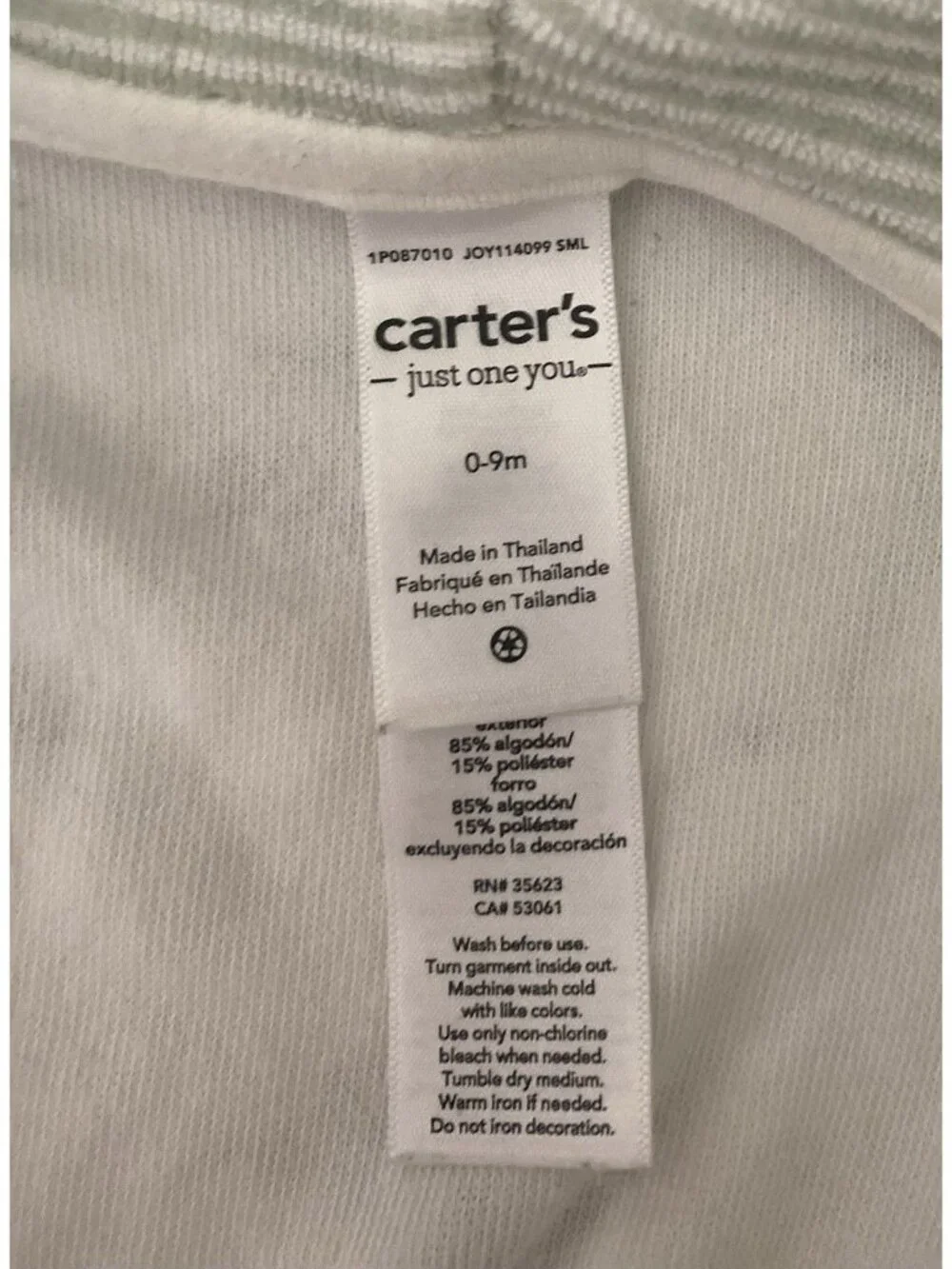 Carter’s Baby Boy Robe 0-9M Hooded Dinosaur Bathrobe Green Just One You Brand